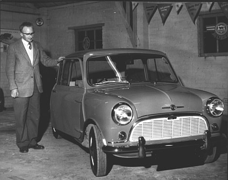 Mr H. Kennerley, of Cheshire, winner of Daily Mail Mini car competition