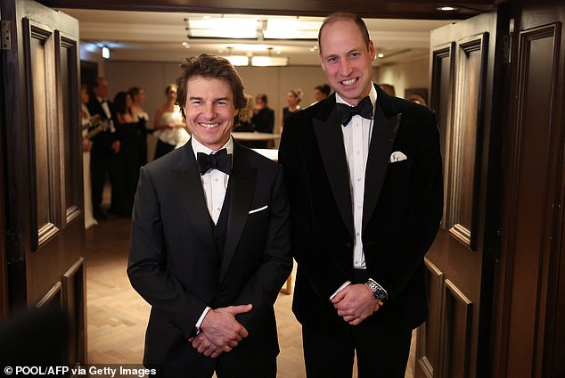 Um Williams von den Nöten der königlichen Familie abzulenken, gab es in Form des globalen Superstars Tom Cruise etwas Hollywood-Glanz der A-Liste
