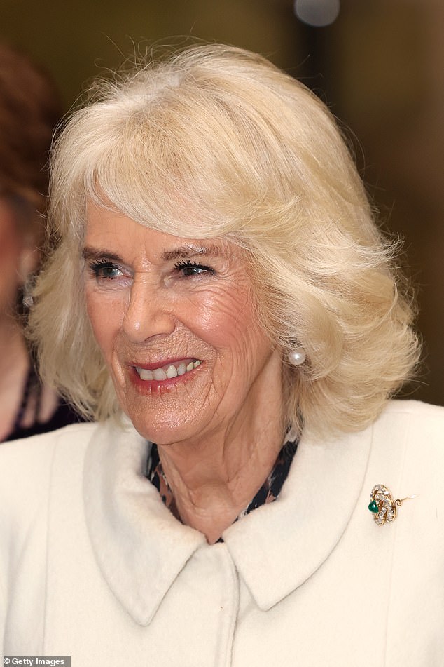 It is Camilla's first public engagement since King Charles was diagnosed with cancer earlier this week