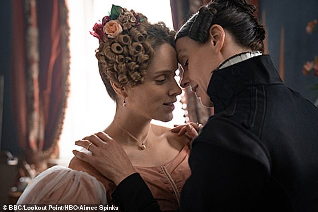 Sophie has previously opened up about filming sex scenes, gushing about the impact of having intimacy coordinator Ita O'Brien on set for her raunchy scenes with co-star Suranne Jones in Gentleman Jack (both pictured)