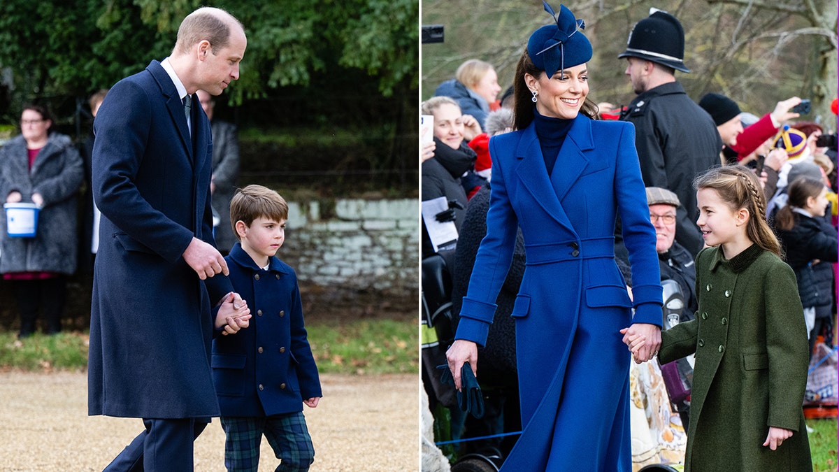 Ein Foto von Prinz William, Kate Middleton mit Kindern