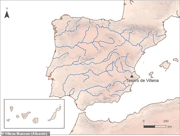 Die Artefakte wurden vom Archäologen José Maria Soler im Dezember 1963 entdeckt, als er und sein Team ein trockenes Flussbett namens „Rambla del Panadero“ ausgruben – etwa sieben Meilen von Villena entfernt