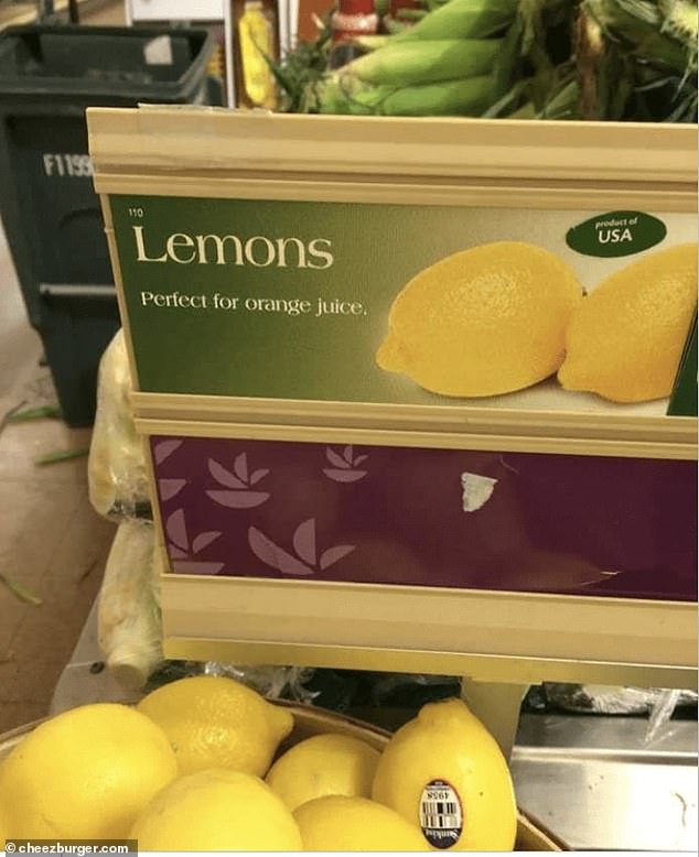 Inzwischen fördert ein Supermarkt in den USA den Verkauf von Zitronen, indem er dafür wirbt, wie gut sie in Orangensaft passen