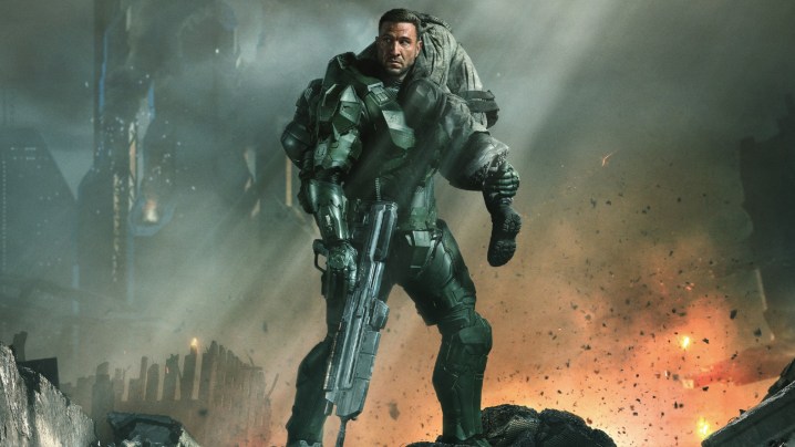 Ein Soldat bereitet sich in Staffel 2 von Halo auf den Kampf vor.