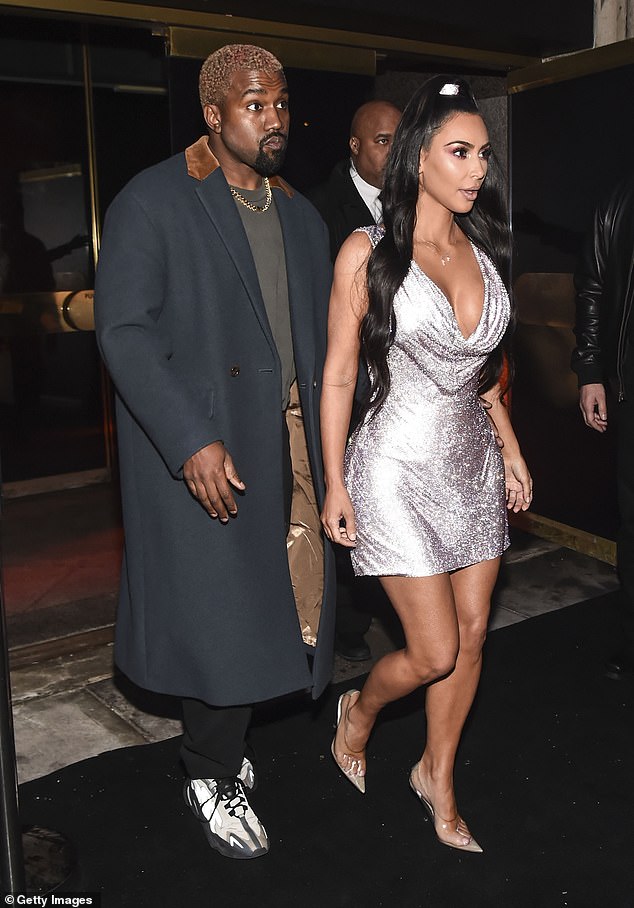 Kanye war zuvor auch mit Kim Kardashian verheiratet;  abgebildet 2018