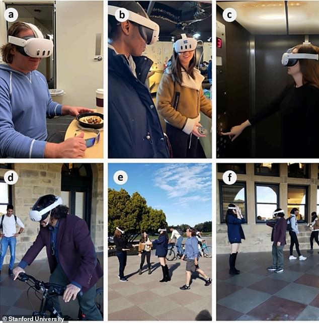 Ein Team aus 11 Forschern der Stanford University und der Michigan University testete die Headsets auf dem Campus, um zu sehen, wie sie das, was sie normalerweise sehen würden, verzerrten