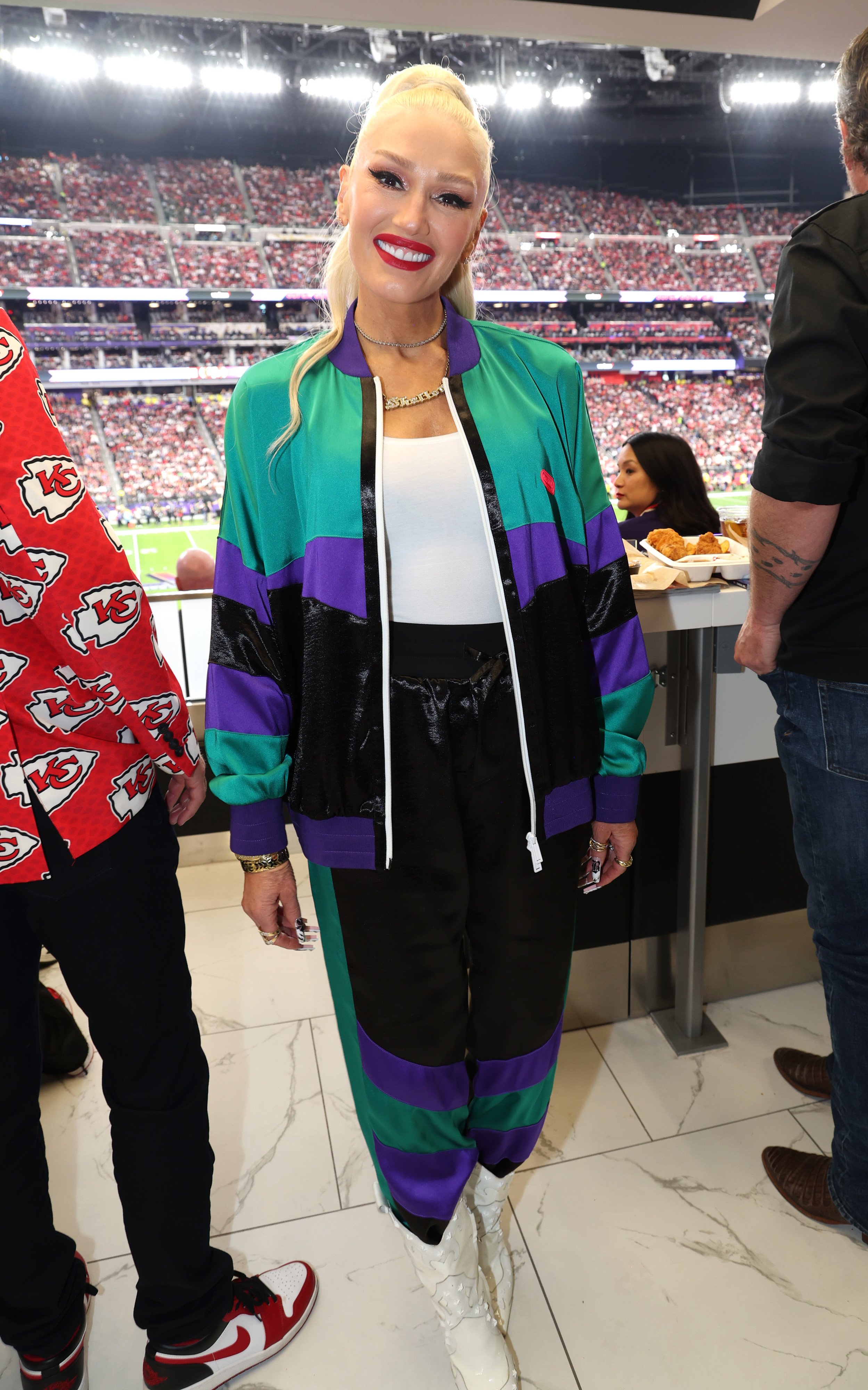 Gwen Stefani im Super Bowl-Stadion 2024