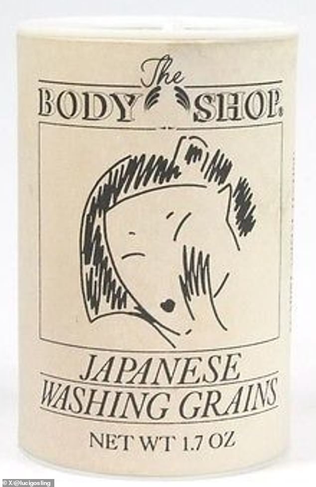 In the early 1990s, The Body shop offered Japanese Washing Grains (pictured). The item is no longer available to purchase, despite fans loving the product