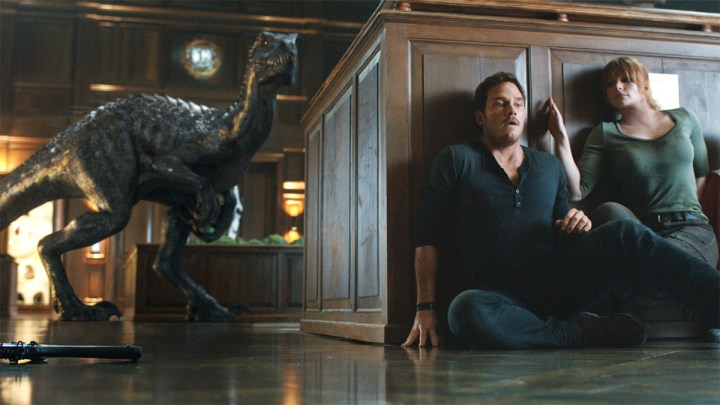 Chris Pratt und Bryce Dallas Howard in Jurassic World: Das gefallene Königreich.