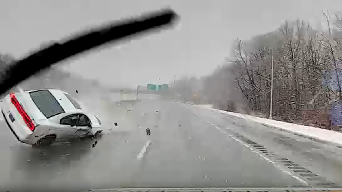 Absturz auf der I-95 bei winterlichen Wetterbedingungen