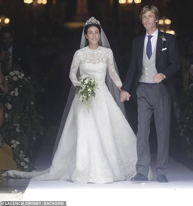 Die königliche Hochzeit von Alessandra de Osma und Prinz Christian von Hannover, die am 16. März 2018 in der Basilika San Pedro stattfand