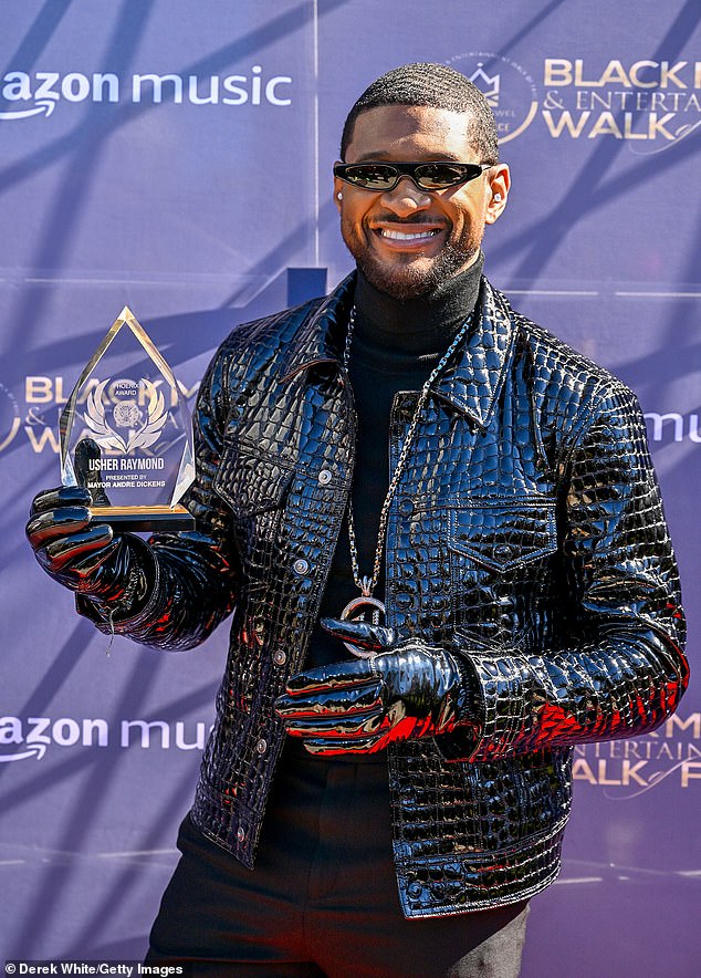 Usher (last name Raymond IV) beamed while holding up the prestigious Atlanta Phoenix Award, declaring the city 'the Motown of the South'