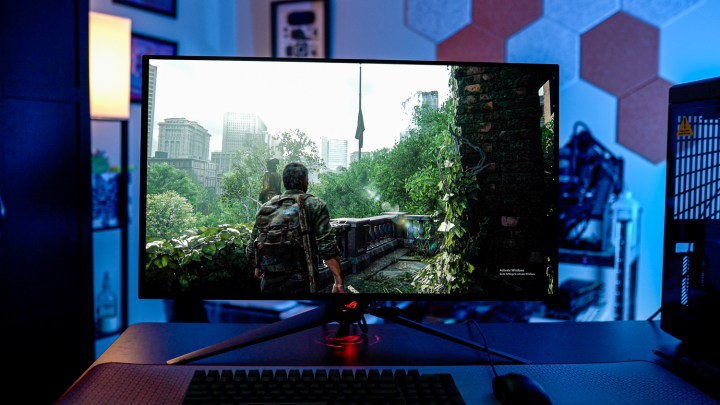 The Last of Us Part One running on the Asus PG32UCDM.