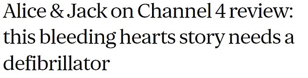 Vicky Jessop vom Evening Standard kam zu dem Schluss, dass das Drama einen „Defibrillator“ brauchte, um es wieder zum Leben zu erwecken