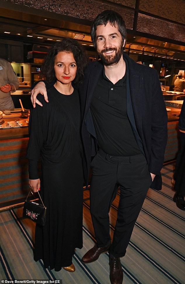 Jim Sturgess and his wife Dina Mousawi attend the Vanity Fair Rising Star Party in January 2024