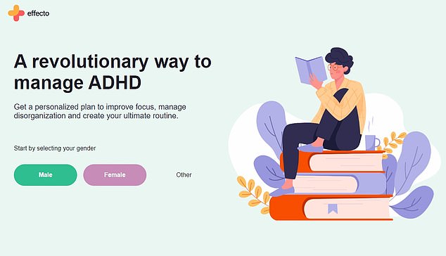 ADHD apps like this example, Effecto, could be driving people to seek drugs for their potential condition, experts warn