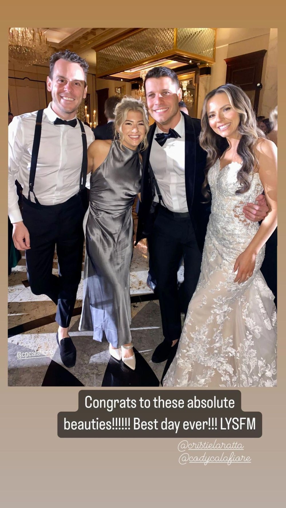 „Big Brother“-Gewinner Cody Calafiore heiratet seine Verlobte Cristie Laratta in perfekter Zeremonie