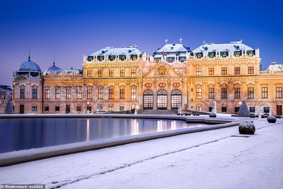 This atmospheric shot captures the 18th-century Upper Belvedere palace in Vienna during winter. During the colder months, the city often transforms into a snowy paradise. According to travelelswhere.net, winter in Vienna 'sets a nice mood for staying inside, drinking beer, and trying Austrian cuisine'