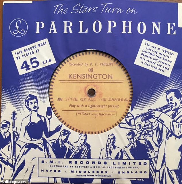 A relatively unknown recording by John Lennon and Paul McCartney when they were playing under the name The Quarrymen is valued at $250,000 (£200,000)