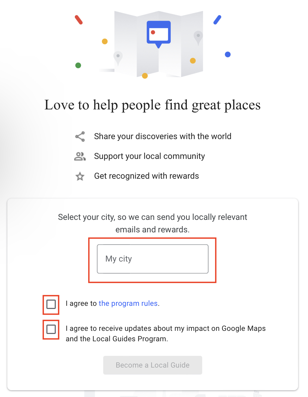 So treten Sie dem Google Local Guides-Programm bei Schritt 2
