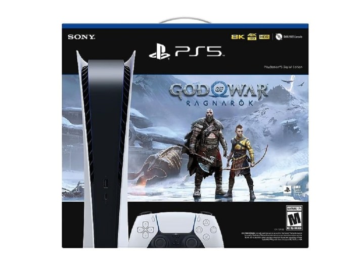 Das PlayStation 5 Digital God of War Ragnarok-Paket.