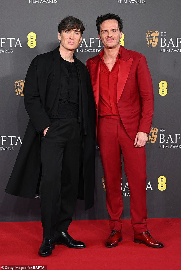 Cillian Murphy und Andrew Scott bei den EE BAFTA Film Awards 2024 in der Royal Festival Hall