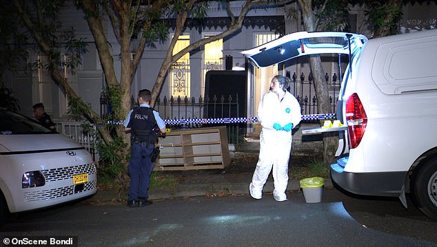 Police have launched an intense investigation in the neighbourhood around the home on Brown St, Paddington, (pictured) with neighbours questioned for any possible clues