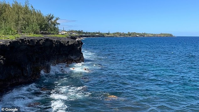 Der Ort, an dem Reyes Kanekoa auf tragische Weise an der Puna-Küste auf der hawaiianischen Insel fiel
