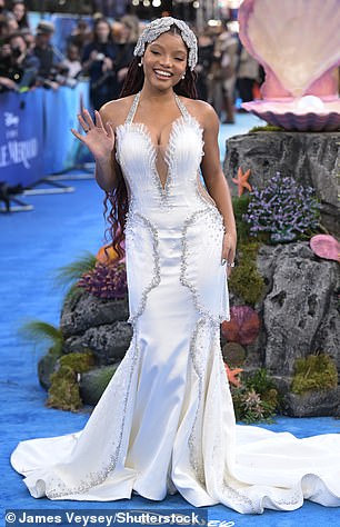 Pictured at the Little Mermaid premiere in London