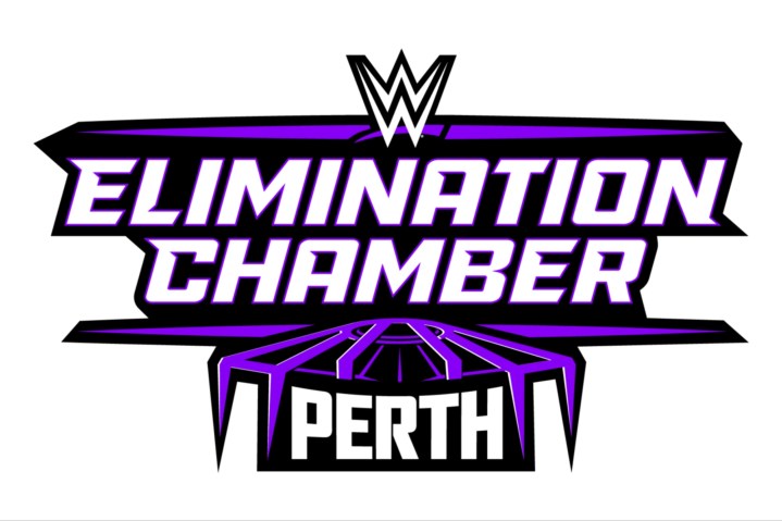 Das Logo für WWE Elimination Chamber: Perth 2024.