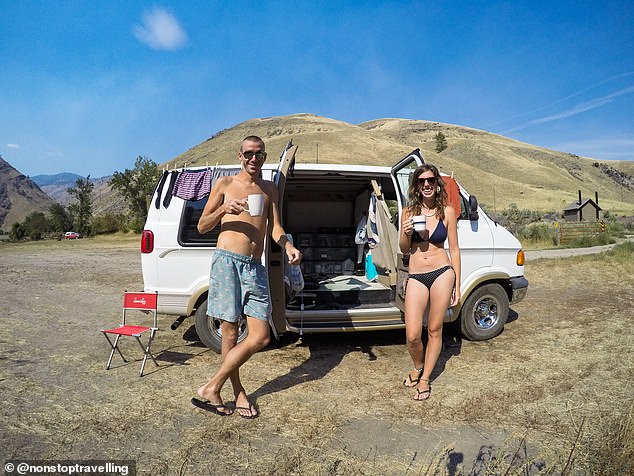 The couple have bought and sold seven vans in which they have explored 32 countries