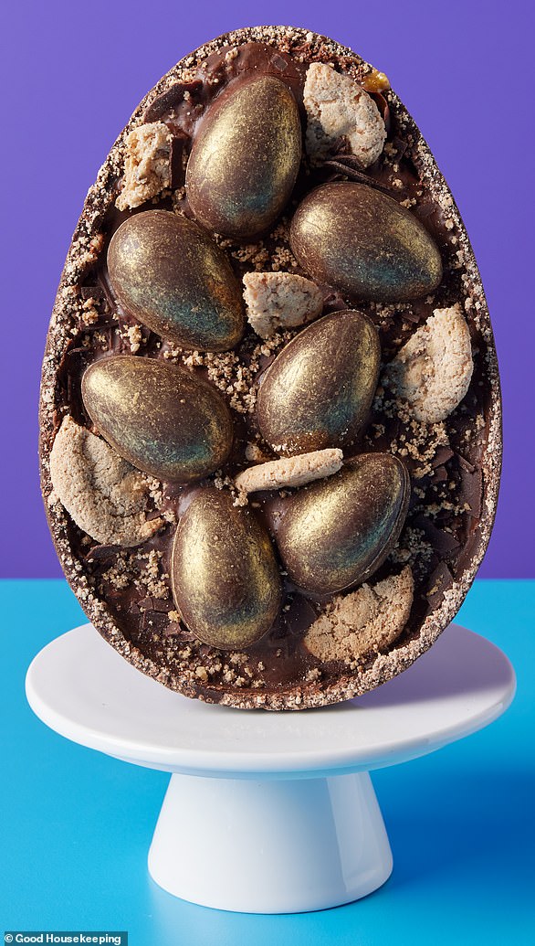 Cutter & Squidge's Cookies & Cream Vegan Easter Egg, pictured, was voted the best plant-based Easter egg