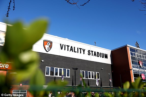 BOURNEMOUTH, ENGLAND - FEBRUARY 24: A general view outside the stadium prior to the Premier League match between AFC Bournemouth and Manchester City at the Vitality Stadium on February 24, 2024 in Bournemouth, England. (Photo by Clive Rose/Getty Images)