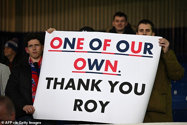 Nach den Nachrichten gab es von den Crystal Palace-Fans viel Anerkennung für Hodgson
