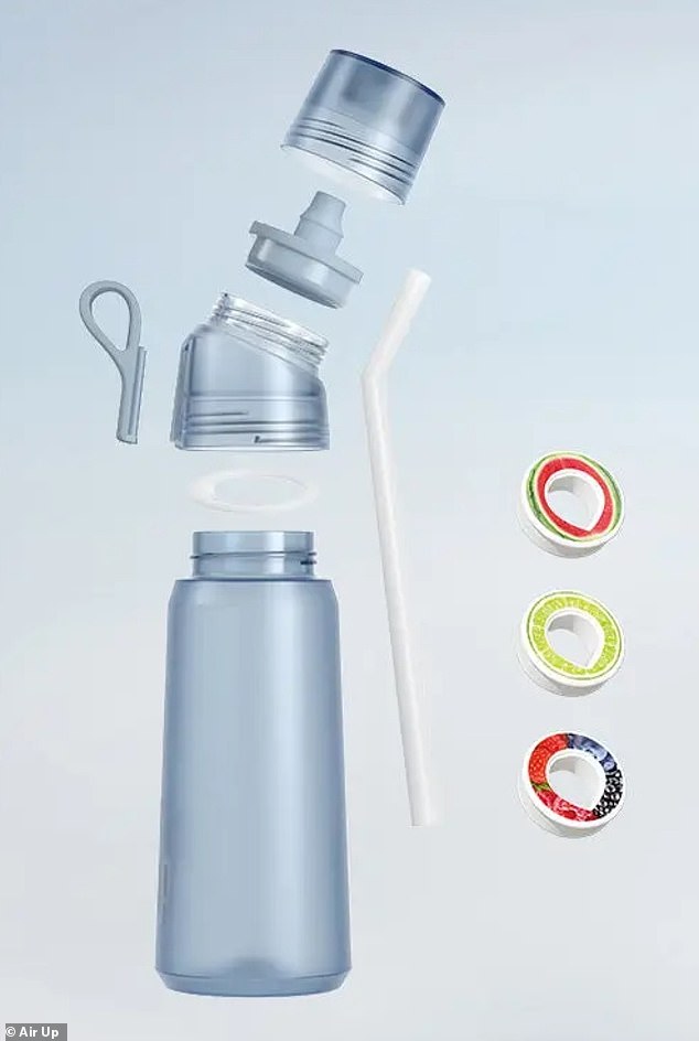 Die Gen2 Tritan™ Renew Bottle verfügt über ein Silikonmundstück und einen Strohhalm