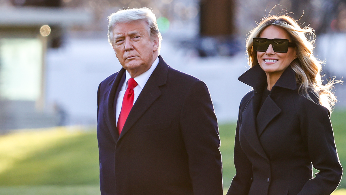 Donald und Melania Trump gehen