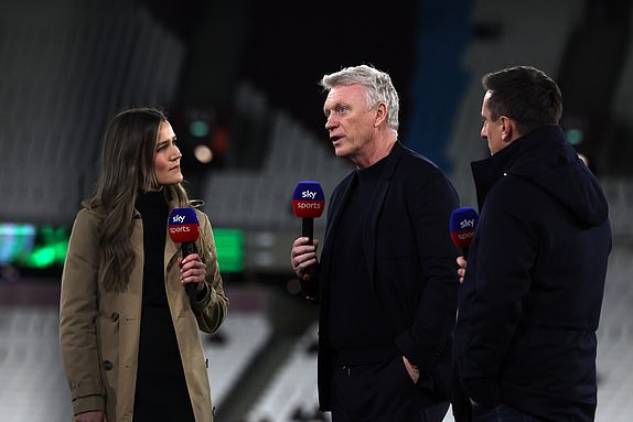David Moyes, Manager of West Ham United speaks to the media during the Premier League match between West Ham United and Brentford at London Stadium, London on 26 February 2024. Photo: James Whitehead/PPAUK