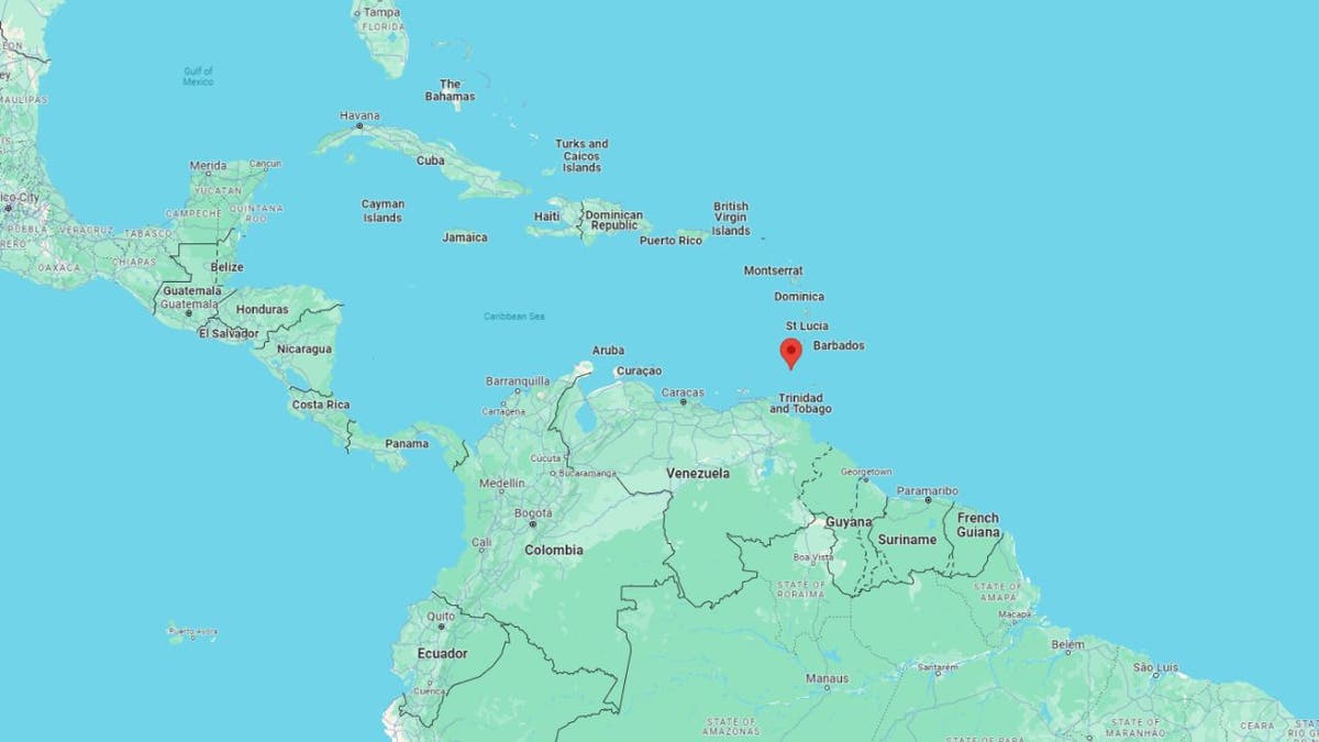 Ein Google Maps-Bild, das Grenada zeigt