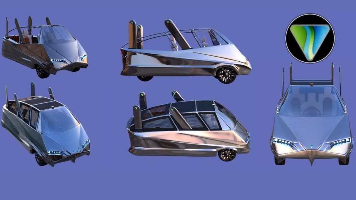 Eine Auto-Boot-Kombination, die mit demselben Fahrzeug auf der Straße oder auf dem Wasser unterwegs sein kann