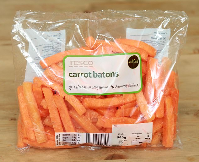 Karotten gibt es jetzt in „Stäbchen“-Form, um den Verbrauchern die Mühe zu ersparen, sie vor dem Kochen einer Mahlzeit zu zerkleinern
