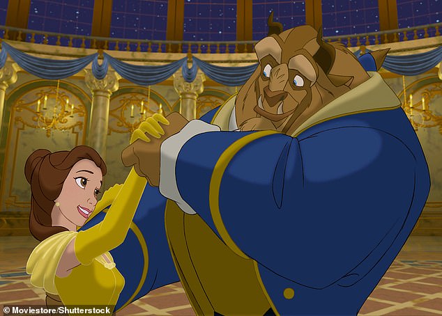 For some adults whose judgement is not clouded by nostalgia for the '90s animated film, Beauty & the Beast (pictured) isn't so much a romantic love story as it is a tale about Stockholm Syndrome, wrapped up in a Disney bow