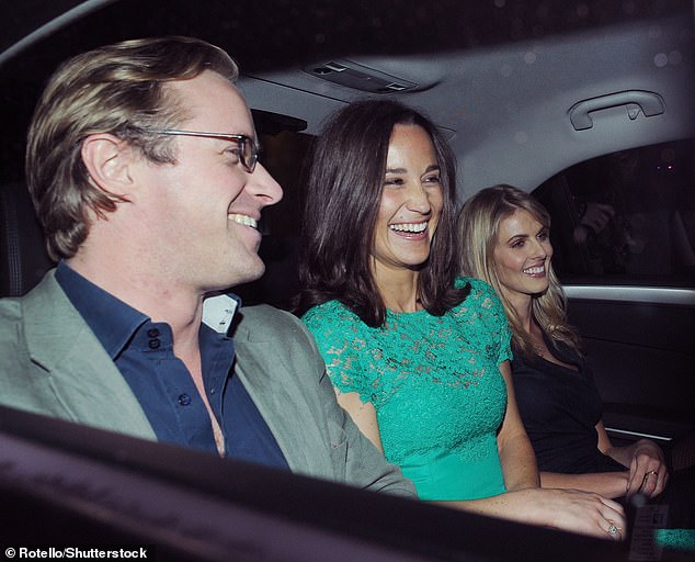 Thomas Kingston is pictured with Pippa Middleton in 2014