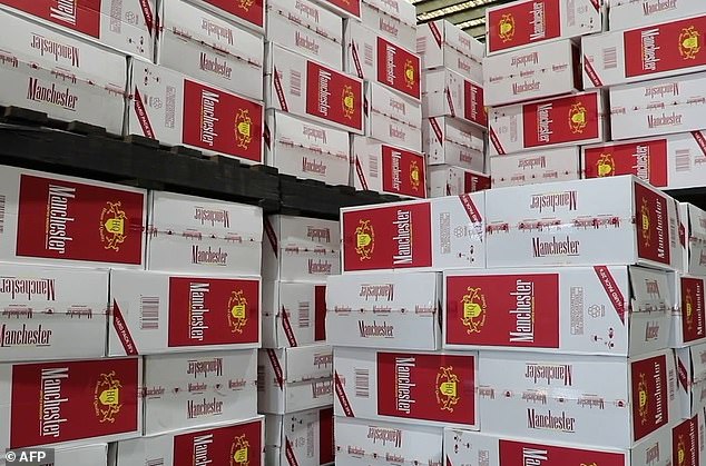 Eine gemeinsame Polizeieinsatzgruppe beschlagnahmte 10 Millionen Zigaretten in einer Lieferung aus Vietnam