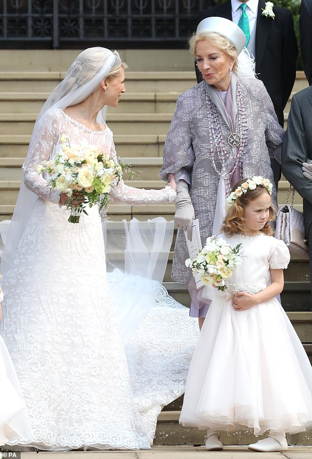 Lady Gabriella stood with her mother, Princess Michael, who has previously made headlines for her outspoken comments