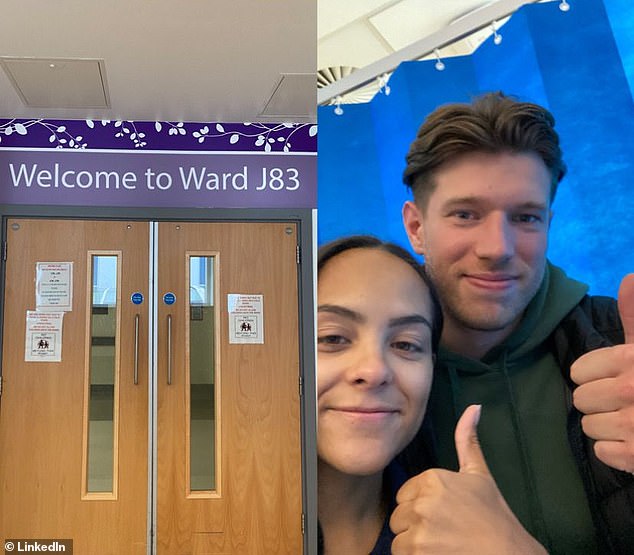 Tom had accompanied Daniella to a hospital visit seven months ago, with the pair taking a selfie together