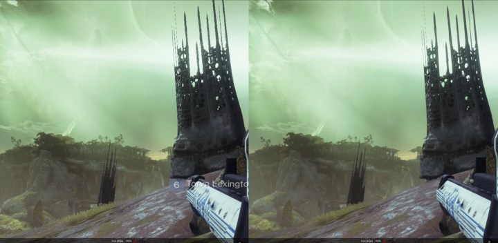 FXAA-Vergleich in Destiny 2.