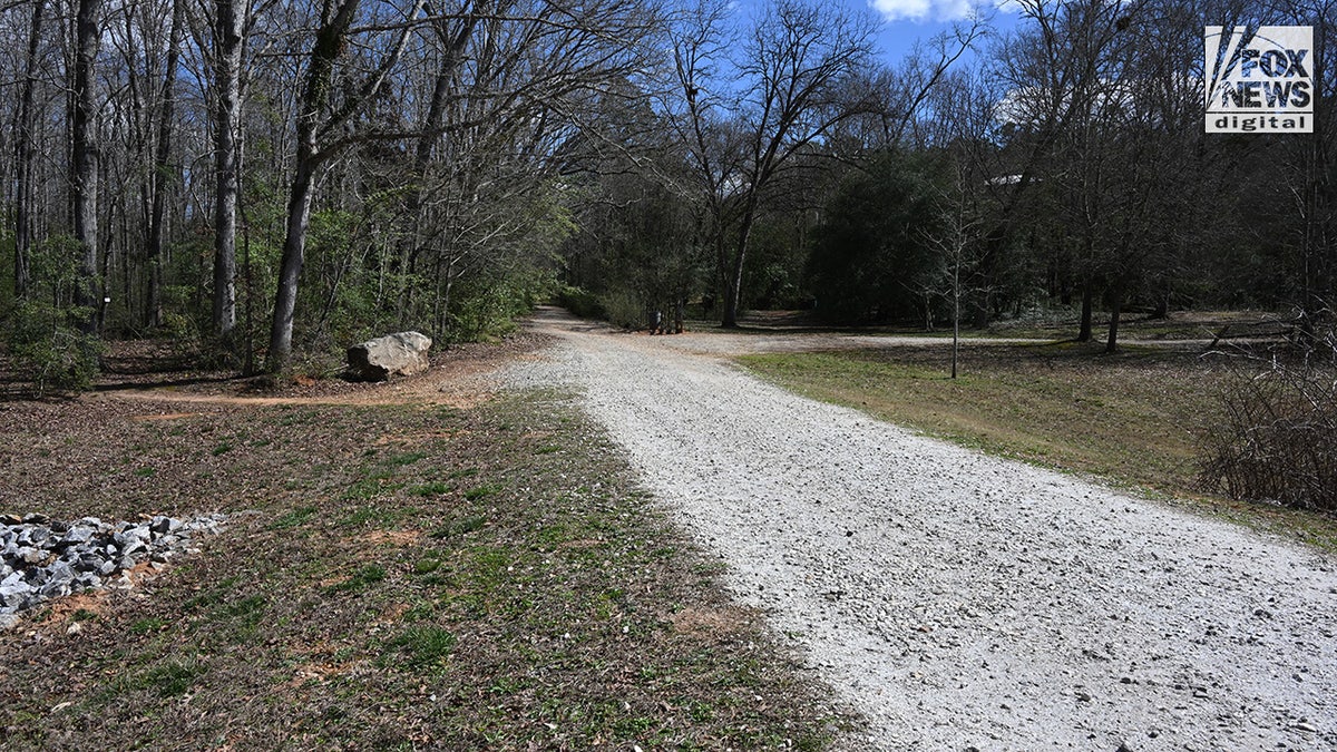 Eine allgemeine Ansicht des Gebiets, in dem Laken Rileys Leiche in der Nähe von Lake Herrick auf dem Campus der University of Georgia in Athens, Georgia, gefunden wurde