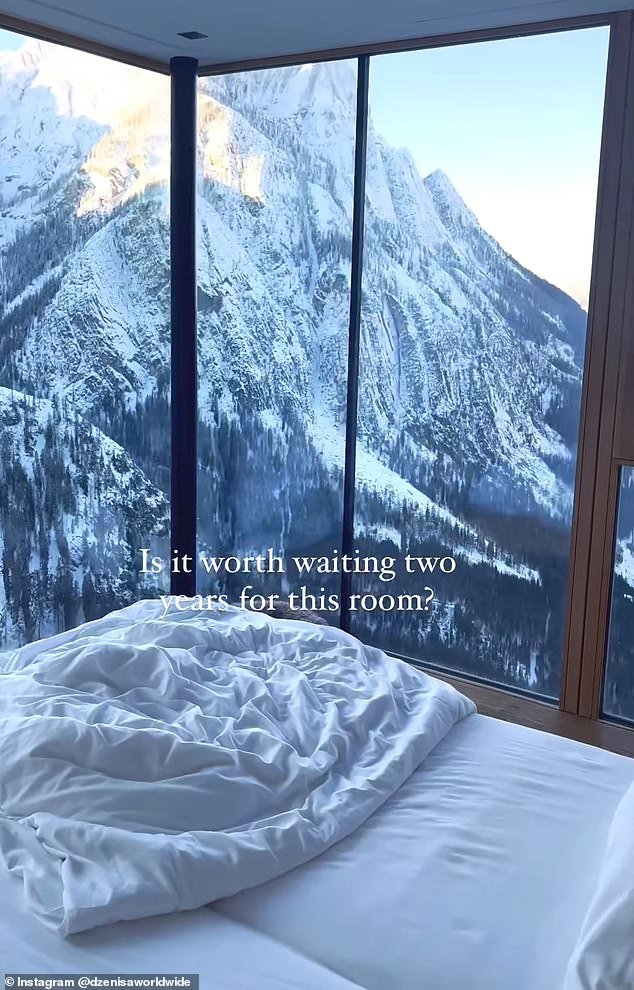 Dzenisa Forlano dokumentierte auf Instagram ihren Ausflug zur Dolomitenhütte – einem Hotel in den Lienzer Dolomiten, Österreich