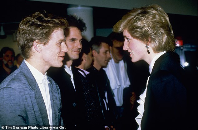 Diana trifft Bryan Adams nach einem Popkonzert in Vancouver während ihrer Kanada-Tournee 1986