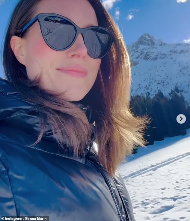 Im Bild: Die ehemalige Vorsitzende der Sozialdemokraten in Finnland hat ein Video geteilt, in dem sie beim Skifahren in Österreich zu sehen ist